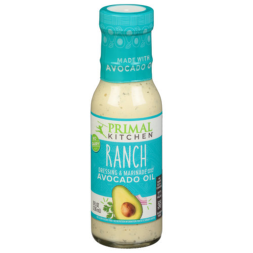 Primal Kitchen Dressing Ranch Avocado Oil - 8 fl oz bottle