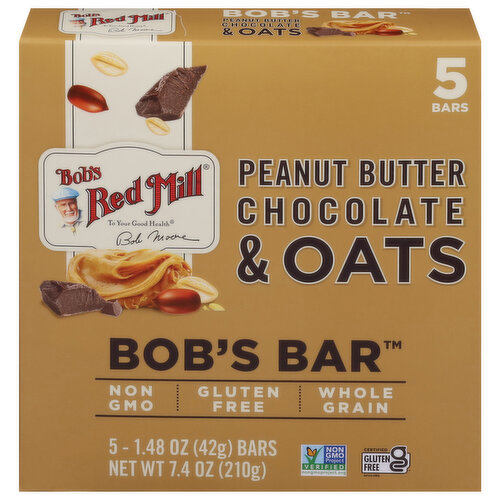Bob's Red Mill Bobs Bar, Peanut Butter Chocolate & Oats