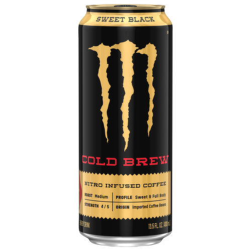 Monster Energy Drink, Sweet Black, Cold Brew
