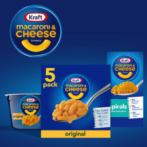 Kraft Macaroni & Cheese Dinner, Original Flavor - 7.25 oz