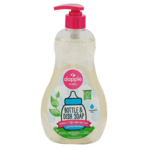 Dapple Baby Bottle & Dish Soap, Fragrance Free