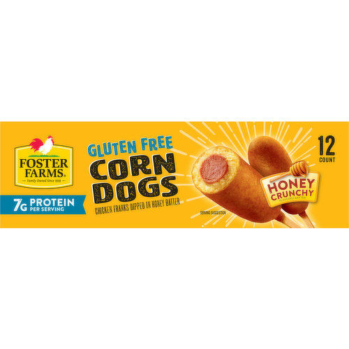 Foster Farms Corn Dogs, Gluten Free, Honey Crunchy