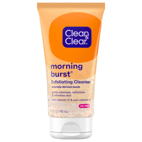 Clean & Clear Cleanser, Exfoliating, Morning Burst