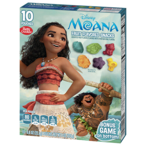 Betty Crocker Disney Moana Assorted Fruit Flavored Snacks