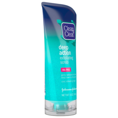 Clean & Clear Oil-free Deep Action Exfoliating Facial Scrub For