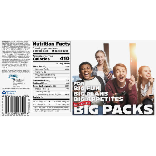Little Debbie Swiss Rolls, Twin Wrapped, Big Pack