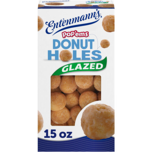 Entenmann's Pop'ems Shelf-Stable Glazed Donut Holes, 15 oz