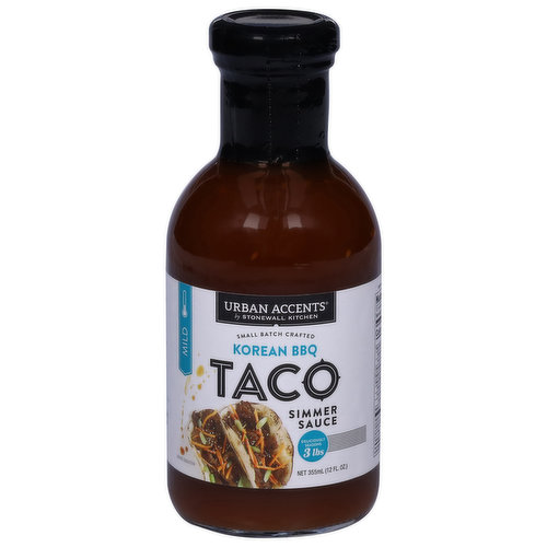 Urban Accents Simmer Sauce, Korean BBQ, Taco