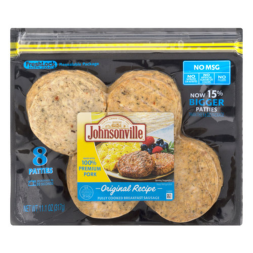 Johnsonville Johnsonville Fully Cooked Breakfast Sausage Original