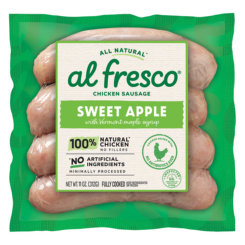 Al Fresco Chicken Sausage, Sweet Apple