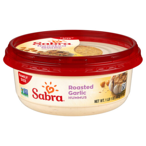 Sabra Hummus, Roasted Garlic, Family Size