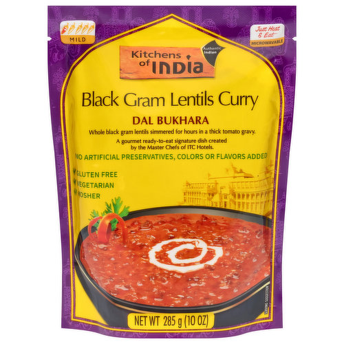 Kitchens of India Dal Bukhara, Black Gram Lentils Curry, Mild