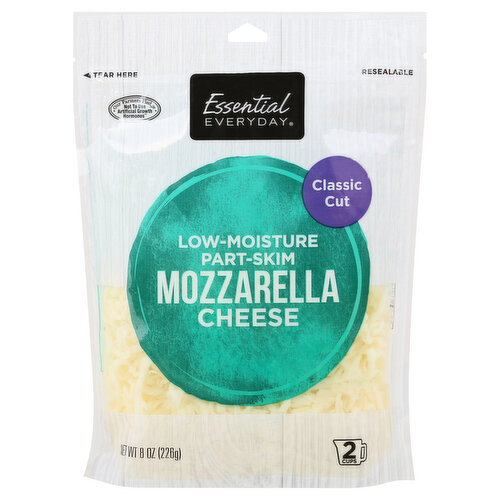 Essential Everyday Cheese, Mozzarella, Classic Cut