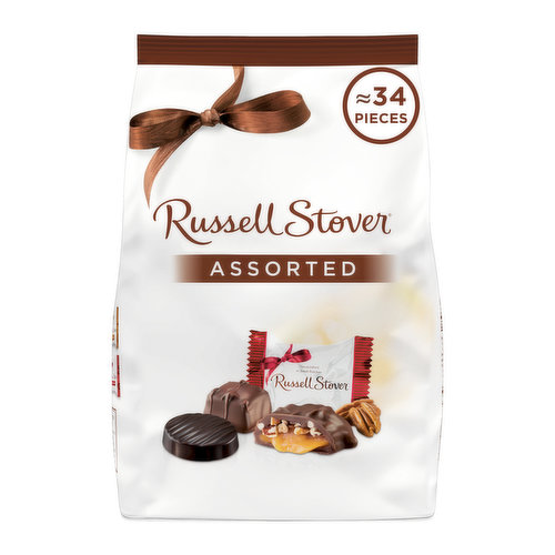 Russell Stover Assorted Milk & Dark Chocolates, 18.4 oz. bag (≈ 34 pieces)