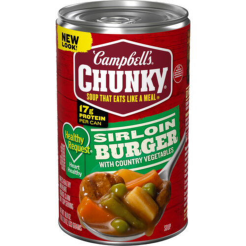 Campbell's® Chunky® Healthy Request® Healthy Request Sirloin Burger With Country Vegetables Beef Soup