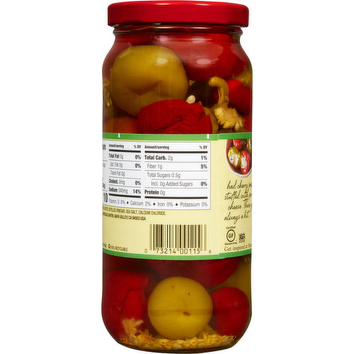 Mezzetta Cherry Peppers, Sweet, Mild
