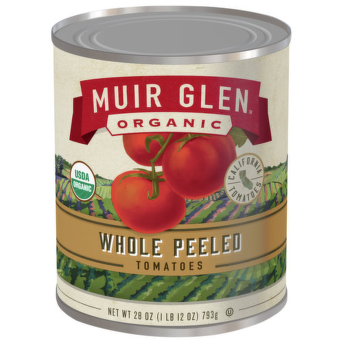 Muir Glen Organic Tomatoes, Whole Peeled