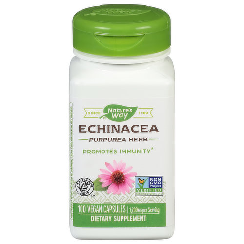 Nature's Way Echinacea, 1,200 mg, Vegan Capsules