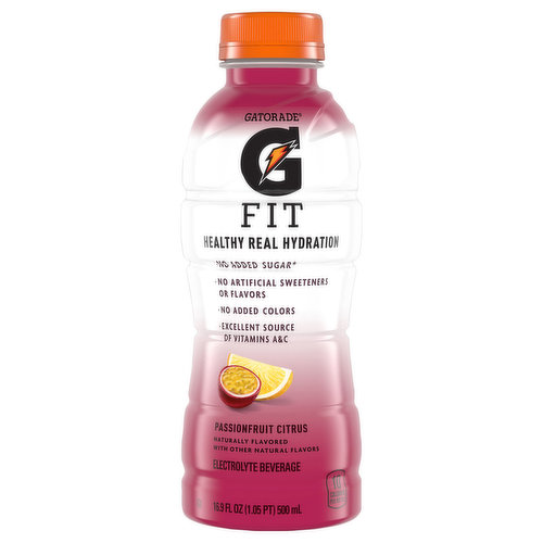 Gatorade Fit Electrolyte Beverage, Passionfruit Citrus