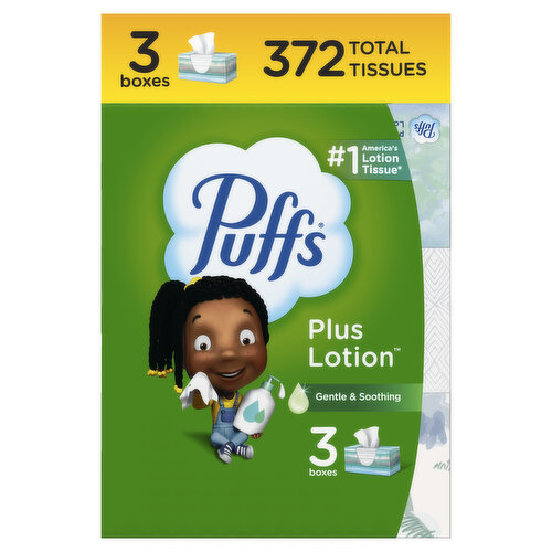 Puffs Plus Plus Lotion Facial Tissue