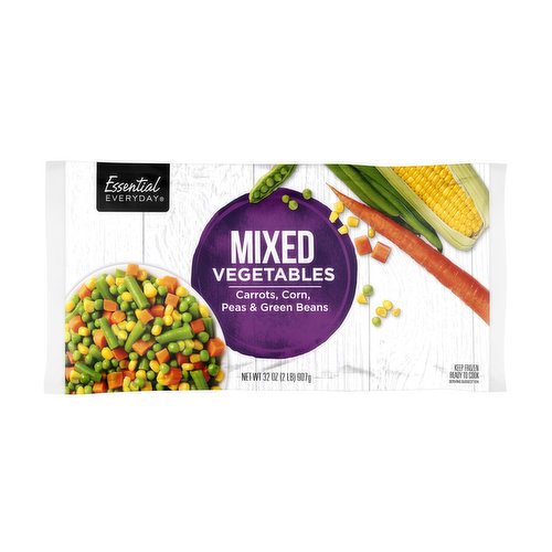 Essential Everyday Frozen Mixed Vegetables, 4 Way