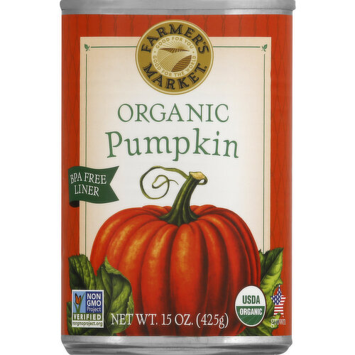 USDA Organic. Certified Organic by Oregon Tilth. Gluten free. Non GMO Project verified. nongmoproject.org. Good for you. Good for the world. www.farmarketfoods.com. BPA free liner (Can liner not derived from BPA). USA grown. Product of USA.