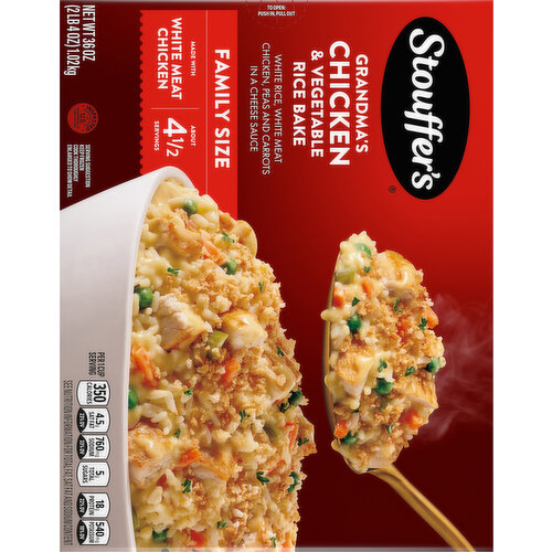 Stouffer's Rice Bake, Grandma's Chicken & Vegetable, Family Size