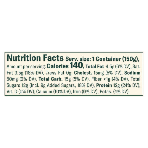 Chobani Yogurt, Greek, Low-Fat, Coconut, Blended