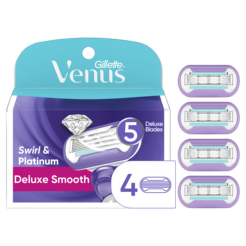 Venus Deluxe Smooth Swirl Women's Razor Blade Refills