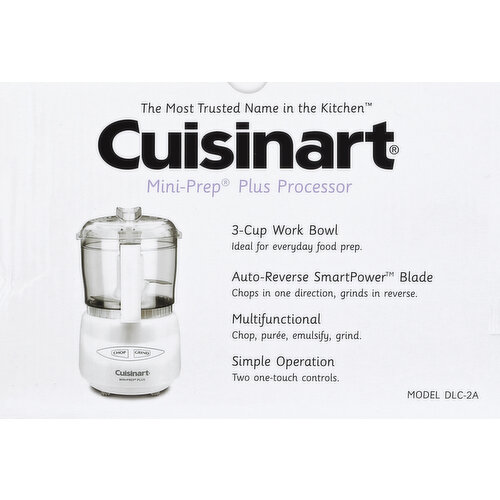 Cuisinart DLC-2A Mini-Prep Plus Food Processor (White), 3 Cup