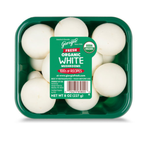 Giorgio Organic White Mushrooms