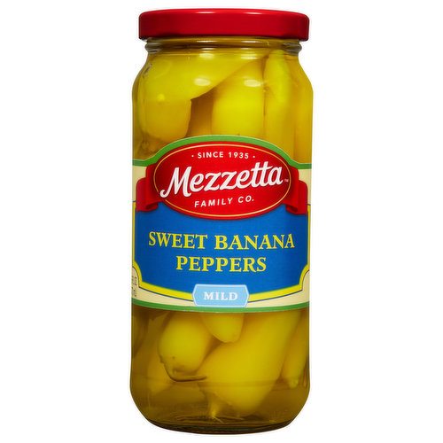 Since 1935. Nonna never made a boring sandwich or salad. She'd surprise with vibrant, sweet banana peppers to add color and crunch, without the heat. Fourth generation. 1935. Family company. Jeff Mezzetta.