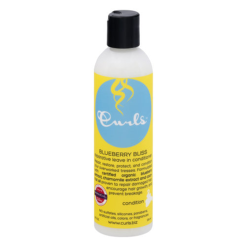 Curls Reparative Leave In Conditioner, Blueberry Bliss
