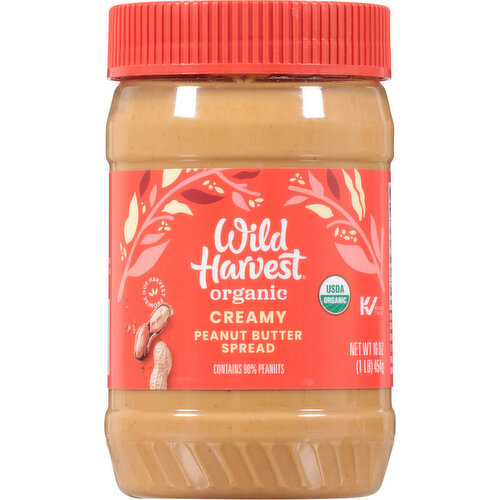 Wild Harvest Organic Creamy Peanut Butter Spread