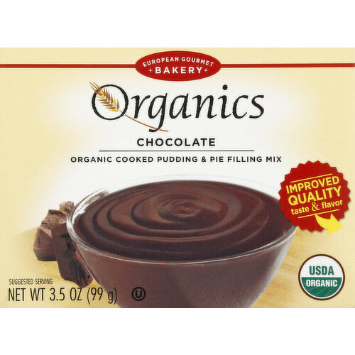 European Gourmet Bakery Organics Cooked Pudding & Pie Filling Mix, Organic, Chocolate