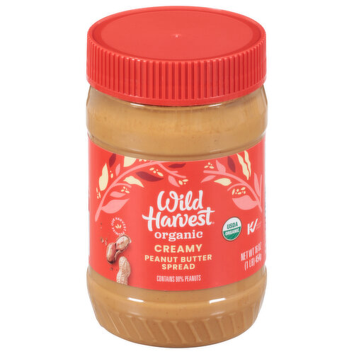 Wild Harvest Organic Creamy Peanut Butter Spread