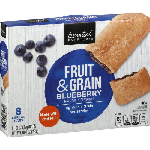 Essential Everyday Cereal Bars, Fruit & Grain, Blueberry