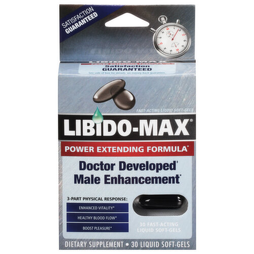 Libido-Max Male Enhancement, Liquid Soft-Gels