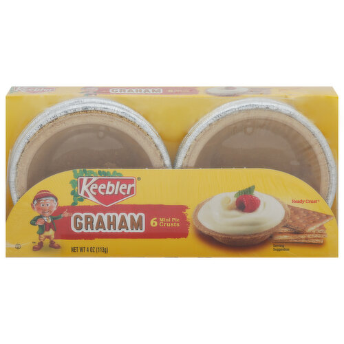 Keebler Ready Crust Pie Crust, Graham, Mini