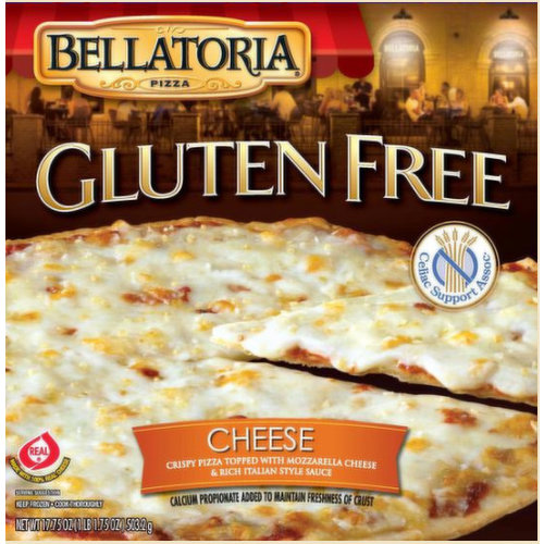 Bellatoria Cheese Pizza, Gluten Free, Thin Crust