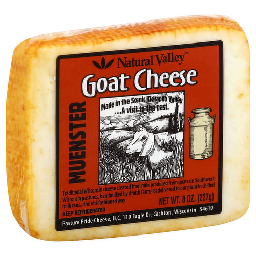 Natural Valley Cheese, Goat, Muenster