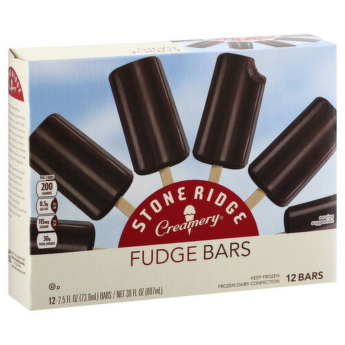 Stoneridge Creamery Ice Cream Bars, Fudge