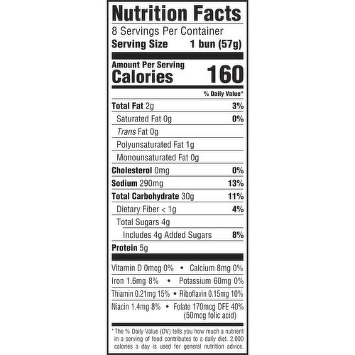 Brownberry Potato Buns, 8 count, 16 oz