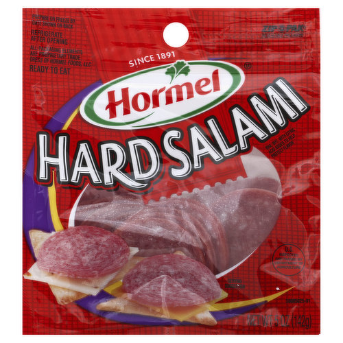 Ready to eat. Since 1891. BHA, BHT, with citric acid added to help protect flavor. US inspected and passed by Department of Agriculture. Zip Pak: Resealable packaging. Visit www.hormel.com.