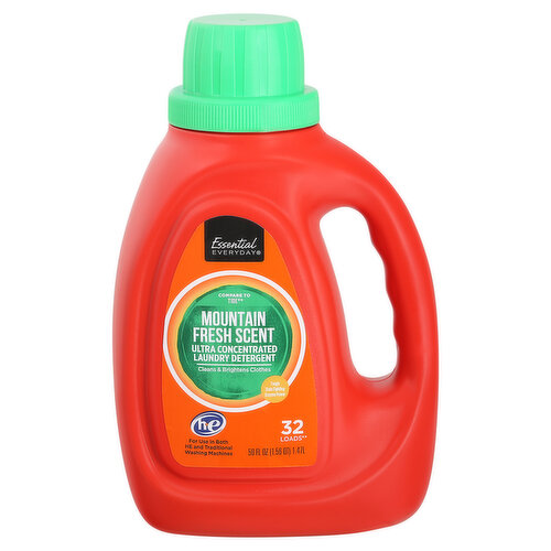 Essential Everyday Laundry Detergent, Ultra Concentrated, Mountain Fresh Scent