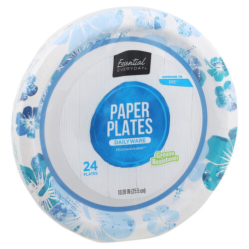 ASSORTED COLORS (24 COUNT) PAPER PLATES (PARTY/PARTY/PARTY) NOT  MICROWAVEABLE