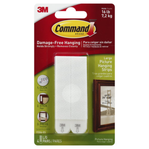 Command Hanging Strips, Picture, Large