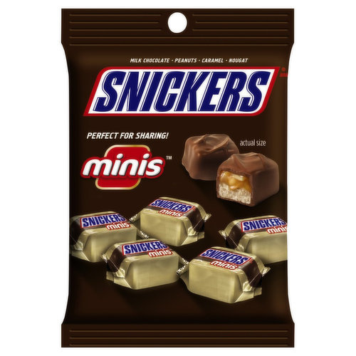 Snickers Mini-barres chocolatées biscuit nappage au caramel Snickers 