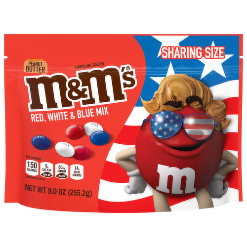 M&M'S - M&M'S, Real Mars Chocolate - Chocolate Candies, Milk Chocolate, Red  White & Blue Mix, Party Size (42 oz), Shop