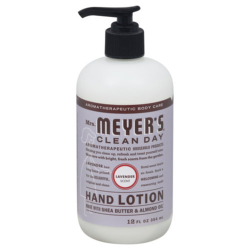 Mrs. Meyer's Clean Day Hand Lotion, Lavender Scent